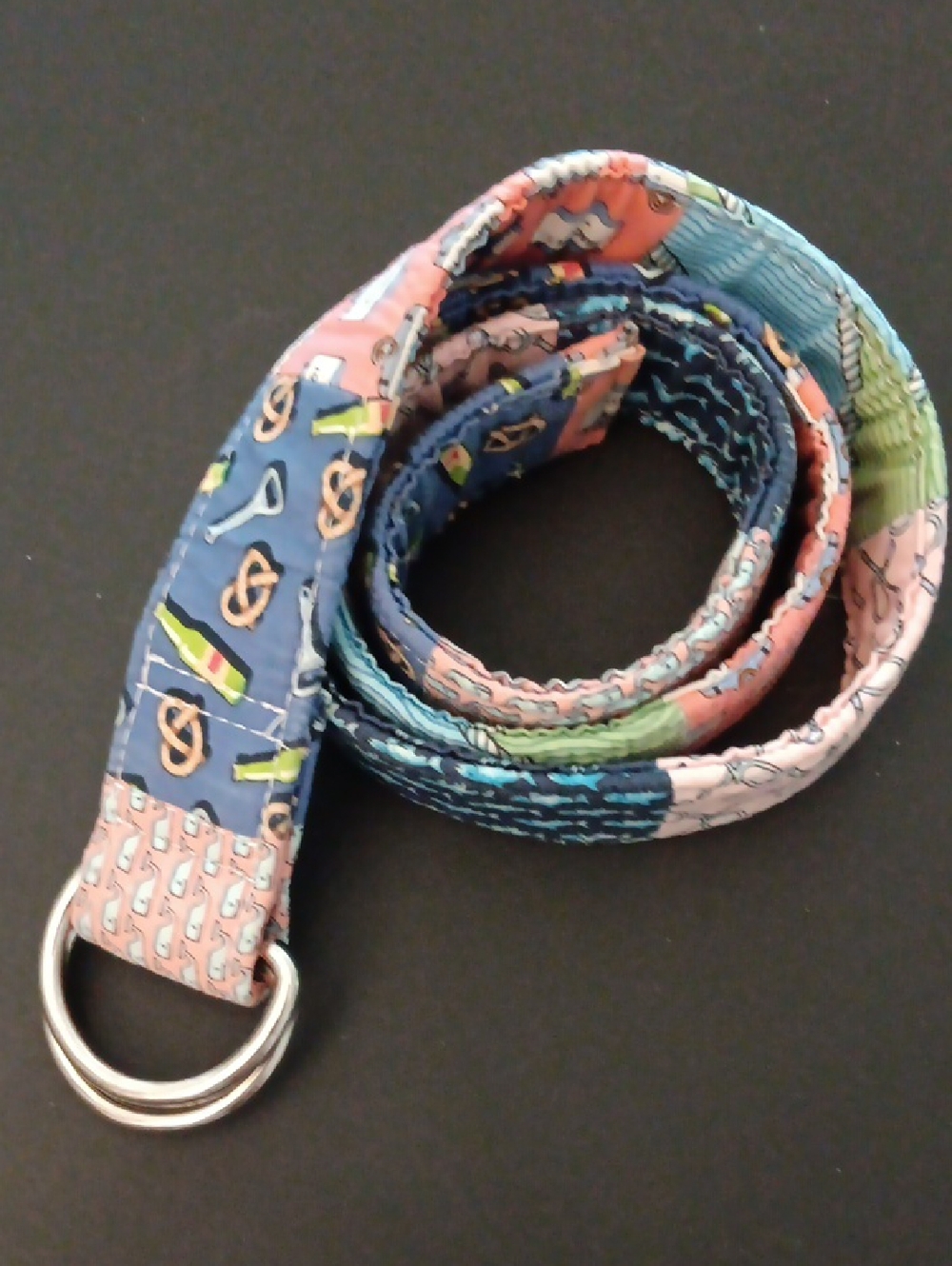 Vineyard Vines Multi-Color Novelty Printed Patchwork Belt